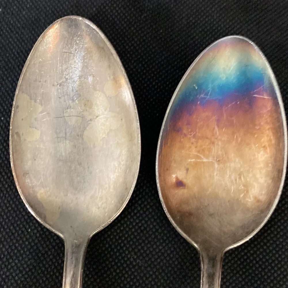 Vintage BMF 90 German Silver Plated Serving Spoon -Medium 1950’s -set of 4